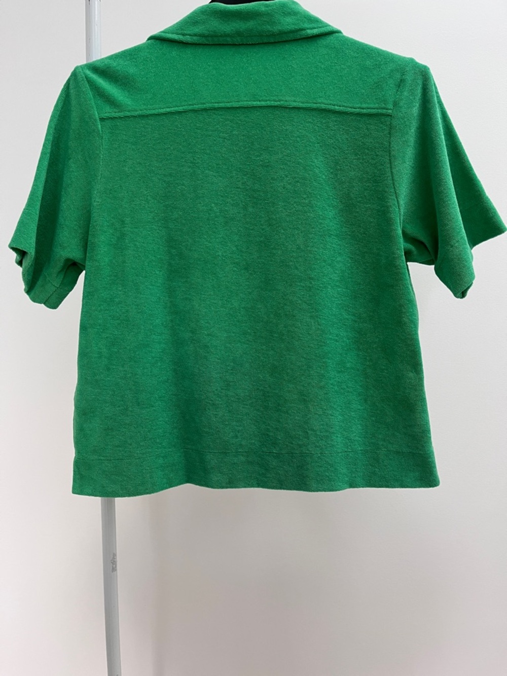 Āman short sleeve terry cloth button up shirt XS quiet luxury Aman Resorts - Picture 9 of 9